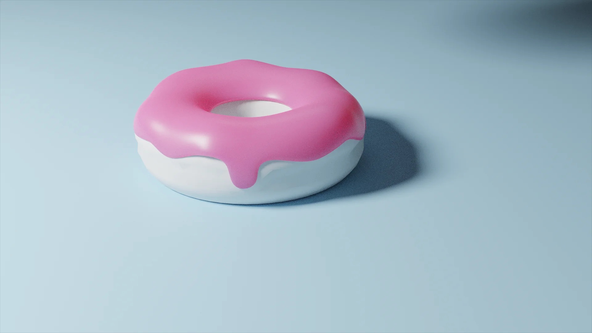 First donut created with Blender