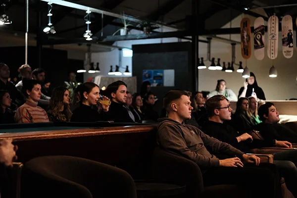 Crowd of attendees at ThinkUX
